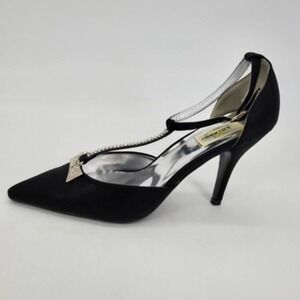Bolaro By Summer Rio Shoes Womens Sandals Stiletto Heels Black Buckle 9